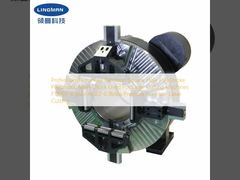 전문가용 4-조 정밀 사각 구멍 풀 스트로크 공압 메인 척, 레이저 절단기 F130DF용, 4조, 0.2-0.9Mpa 압력, 파이버 레이저 절단용