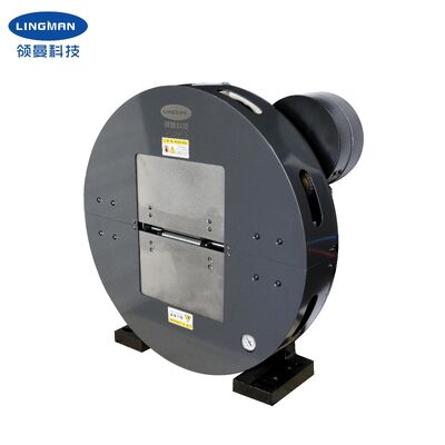 Lingman 245mm 중공 사이즈 공압 레이저 척, 2KN 클램핑력 및 튜브 절단을 위한 235mm 조 스트로크