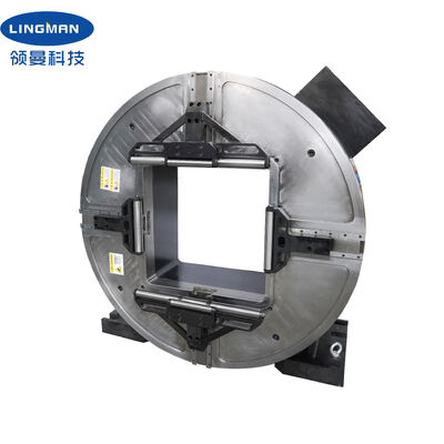 LINGMAN Beut 큰 홀 640mm 레이저 회전 앞 Chuck 25KN 파이프 절단 기계에 대한 클램핑 힘